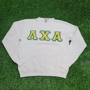 Vintage 80s Lambda-Chi-Alpha Cropped Sweatshirt S/M 19x23